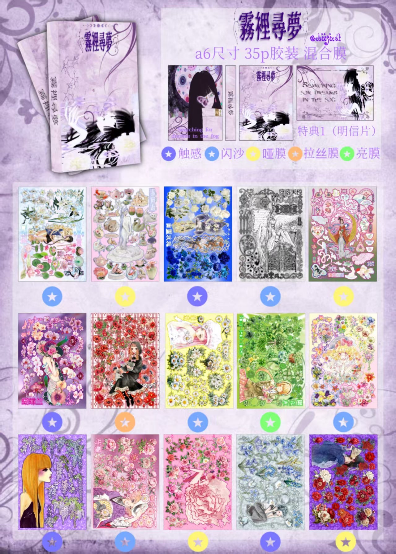 Searching for Dreams in the Fog — Sticker Book