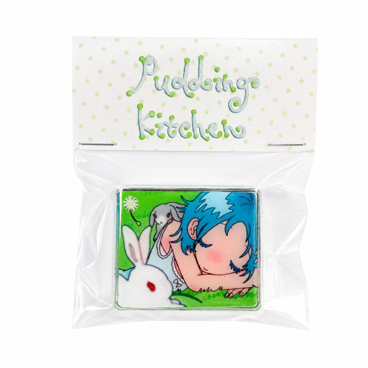 Bunny Dream PP Clip | Epoxy Glitter Acrylic | Artist: sunonebird