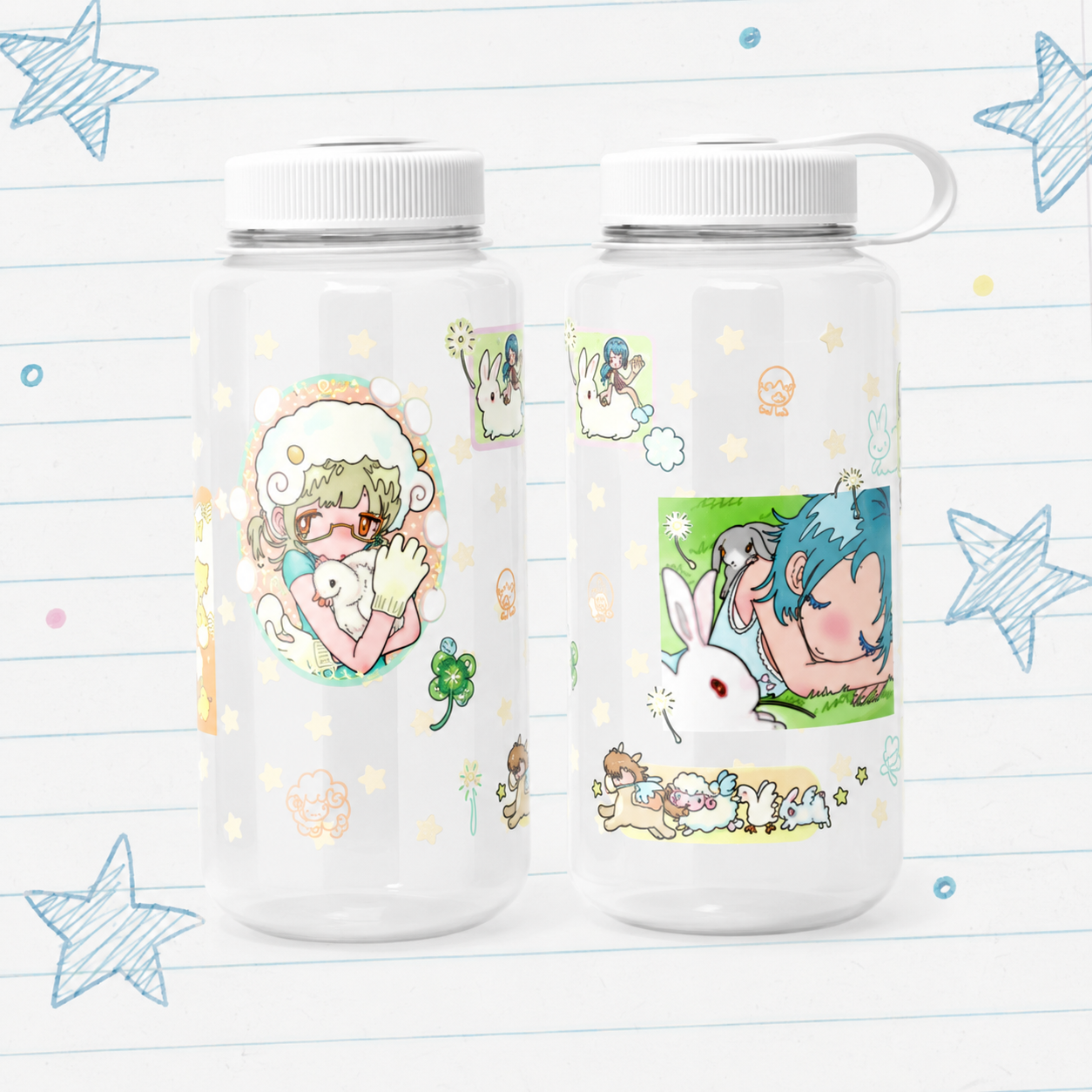 Farm Party Water Bottle - sunonebird